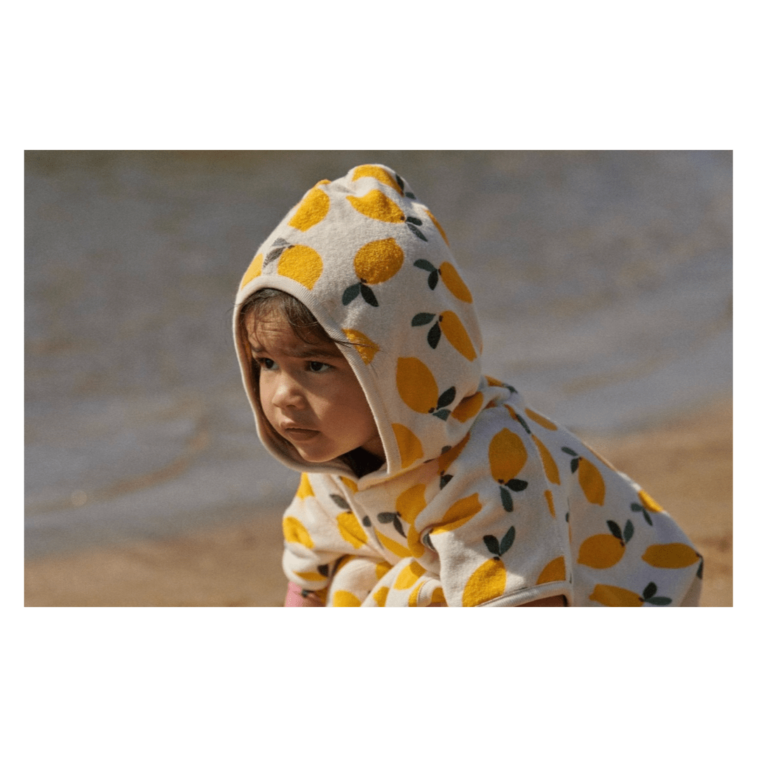 Nature Baby 1-2 Years to 3-5 Years Poncho Towel - Lemon