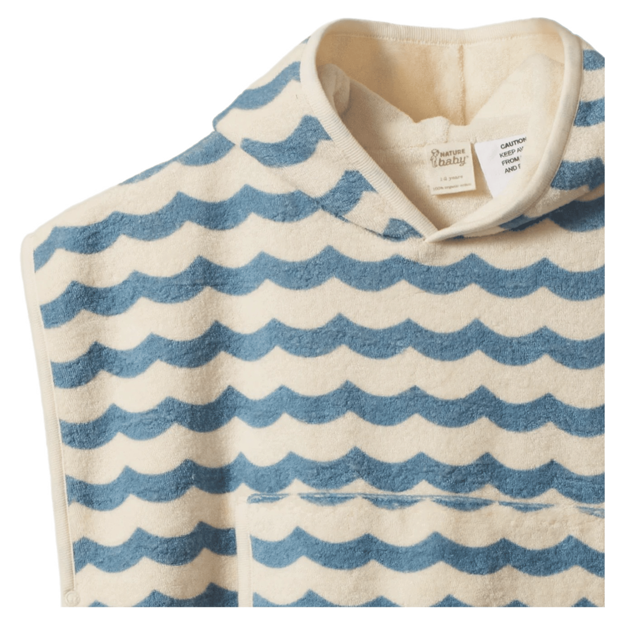Nature Baby 1-2 Years to 3-5 Years Poncho Towel - Waves
