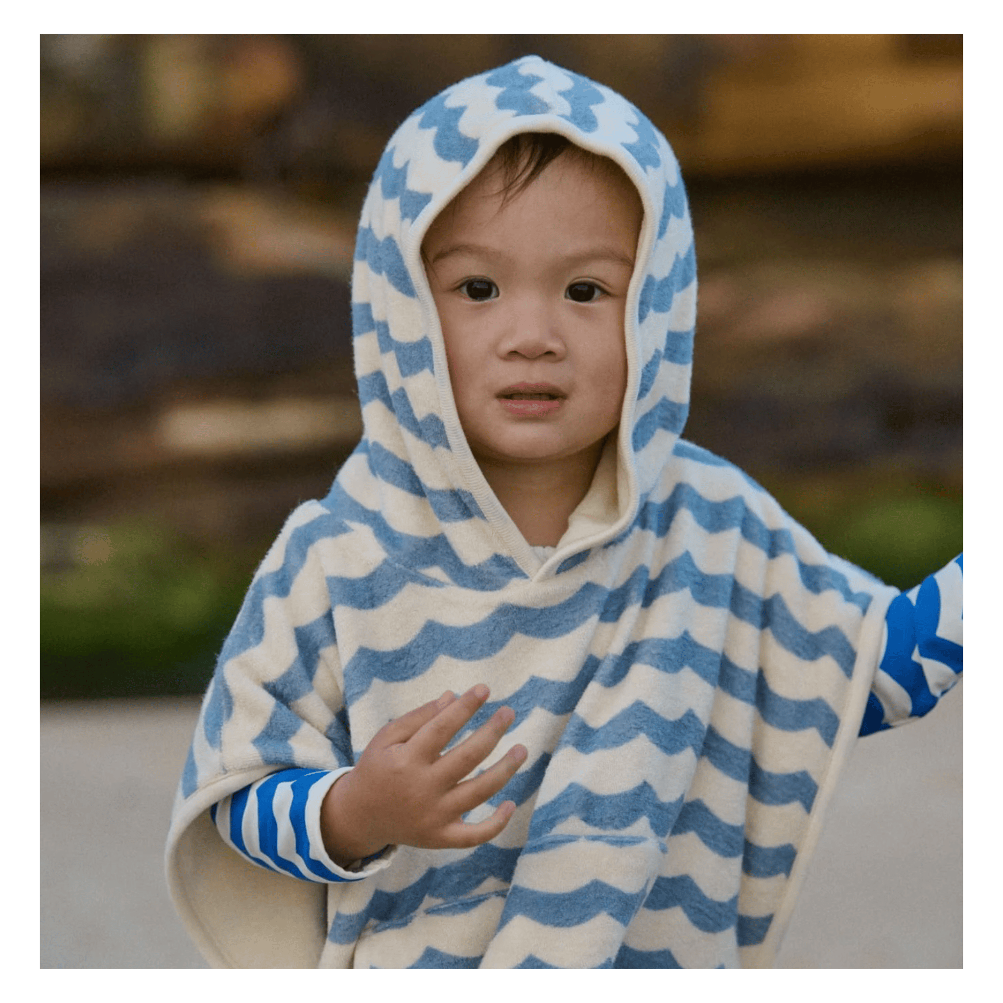 Nature Baby 1-2 Years to 3-5 Years Poncho Towel - Waves