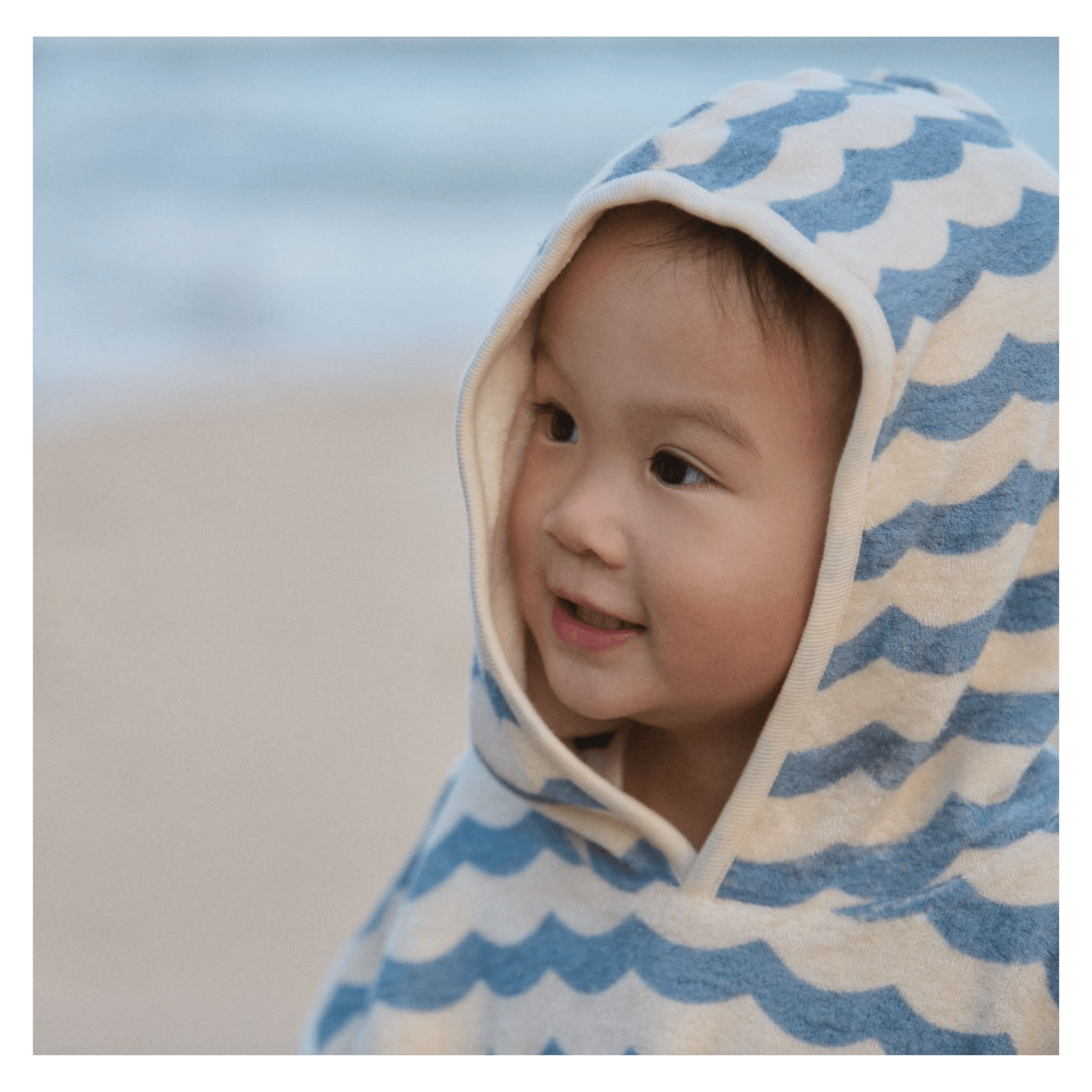 Nature Baby 1-2 Years to 3-5 Years Poncho Towel - Waves