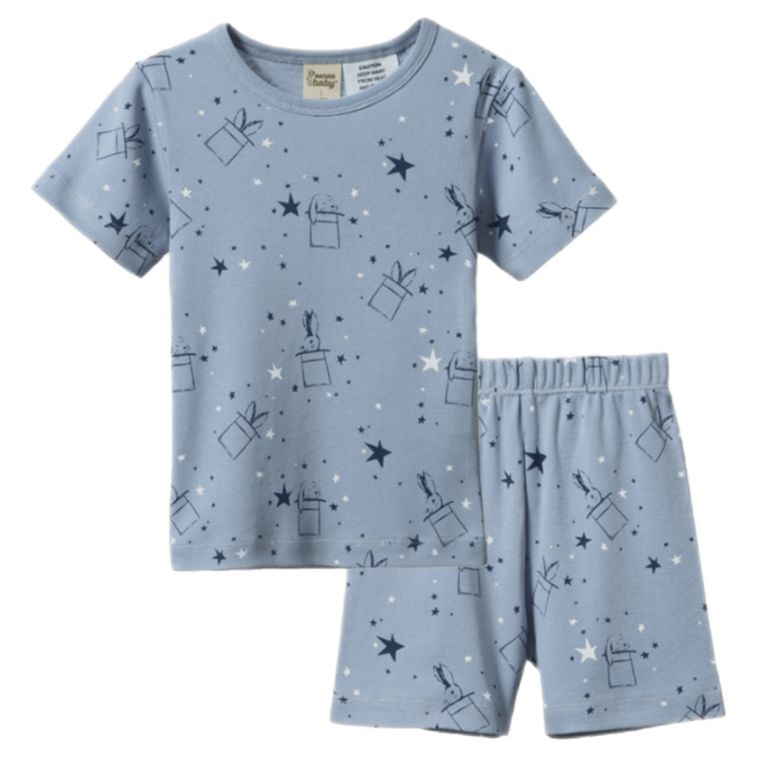 Nature Baby 1 Year to 5 Years 1Y Shortie Pyjama Set - Illusion Bunny