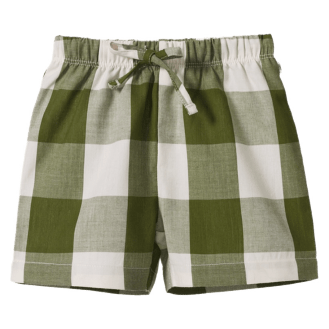 Nature Baby 1 Year to 5 Years Rafferty Shorts - Jungle Check