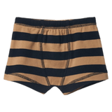 Nature Baby 2 Years to 5 Years 2Y Boxer Shorts - Navy/Caramel Stripe