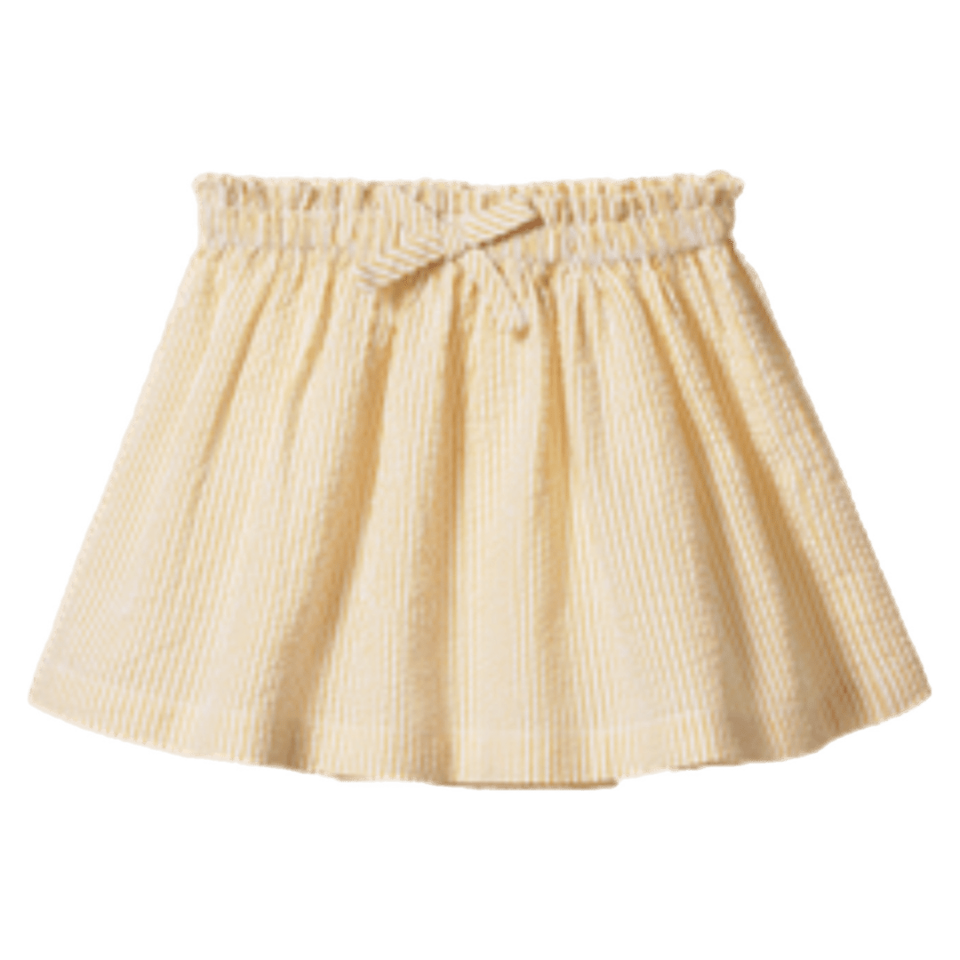 Nature Baby 2 Years to 5 Years 2Y Orchard Skirt Seersucker - Golden Stripe
