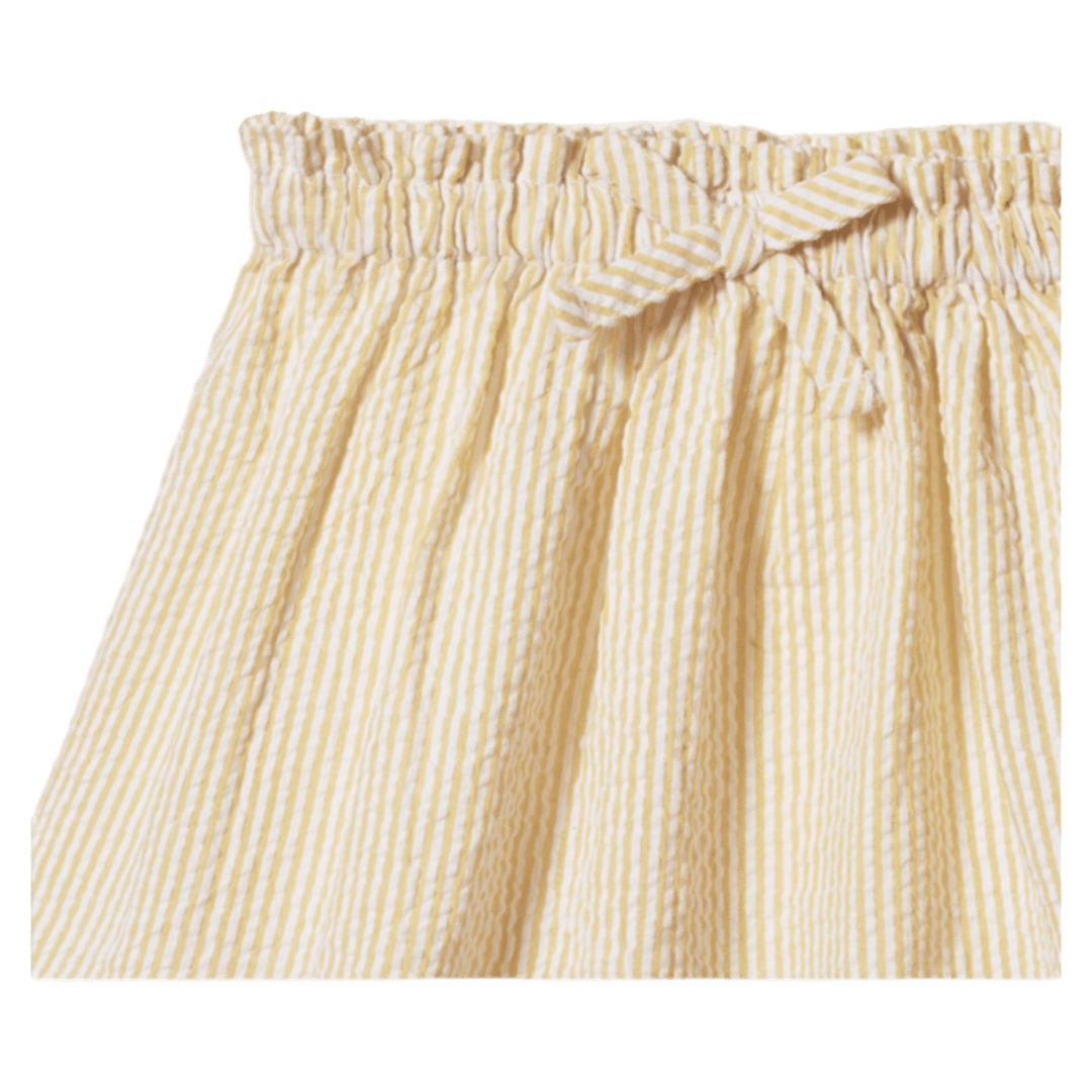 Nature Baby 2 Years to 5 Years Orchard Skirt Seersucker - Golden Stripe