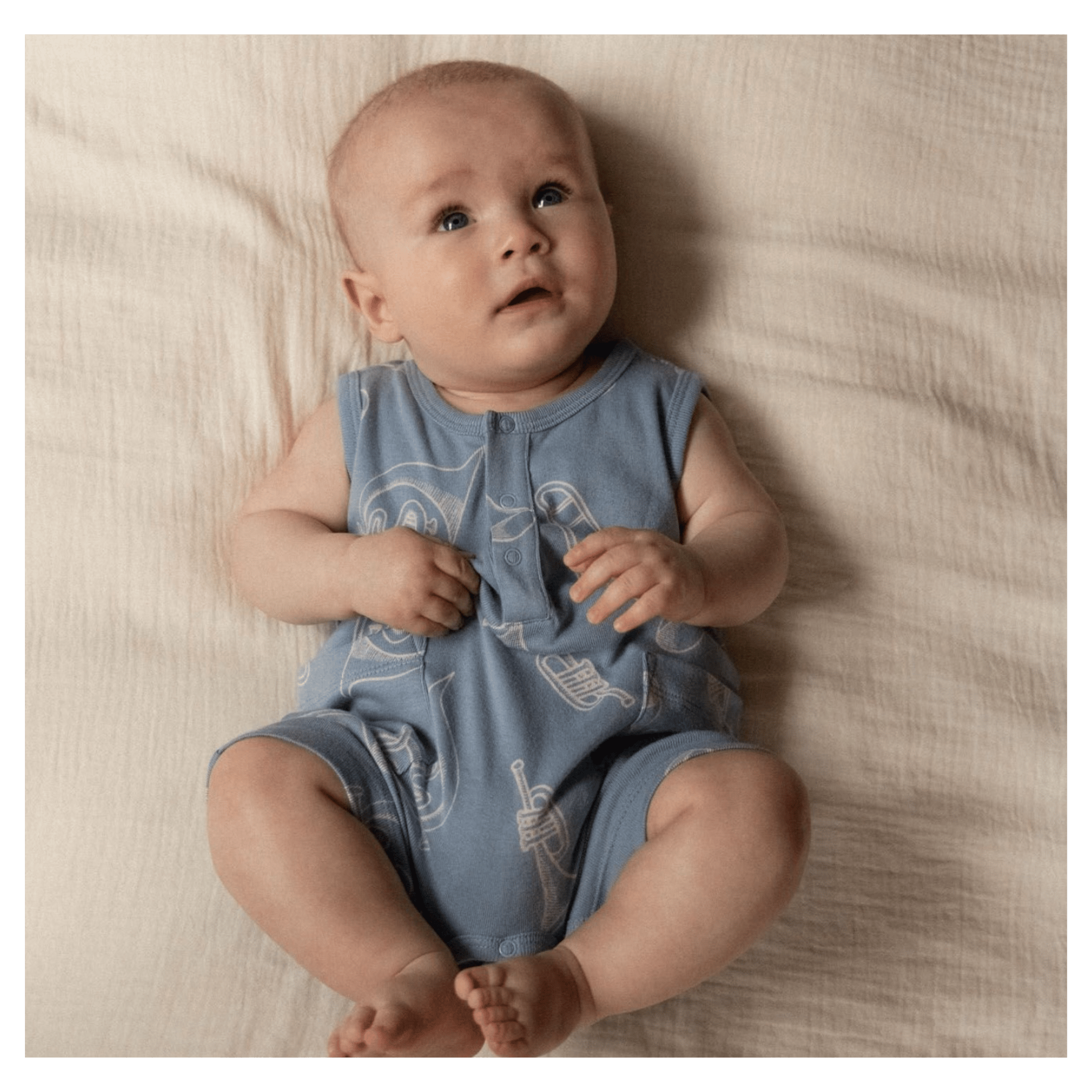 Nature Baby 3-6 Months to 1 Year Camper Suit - Jazz