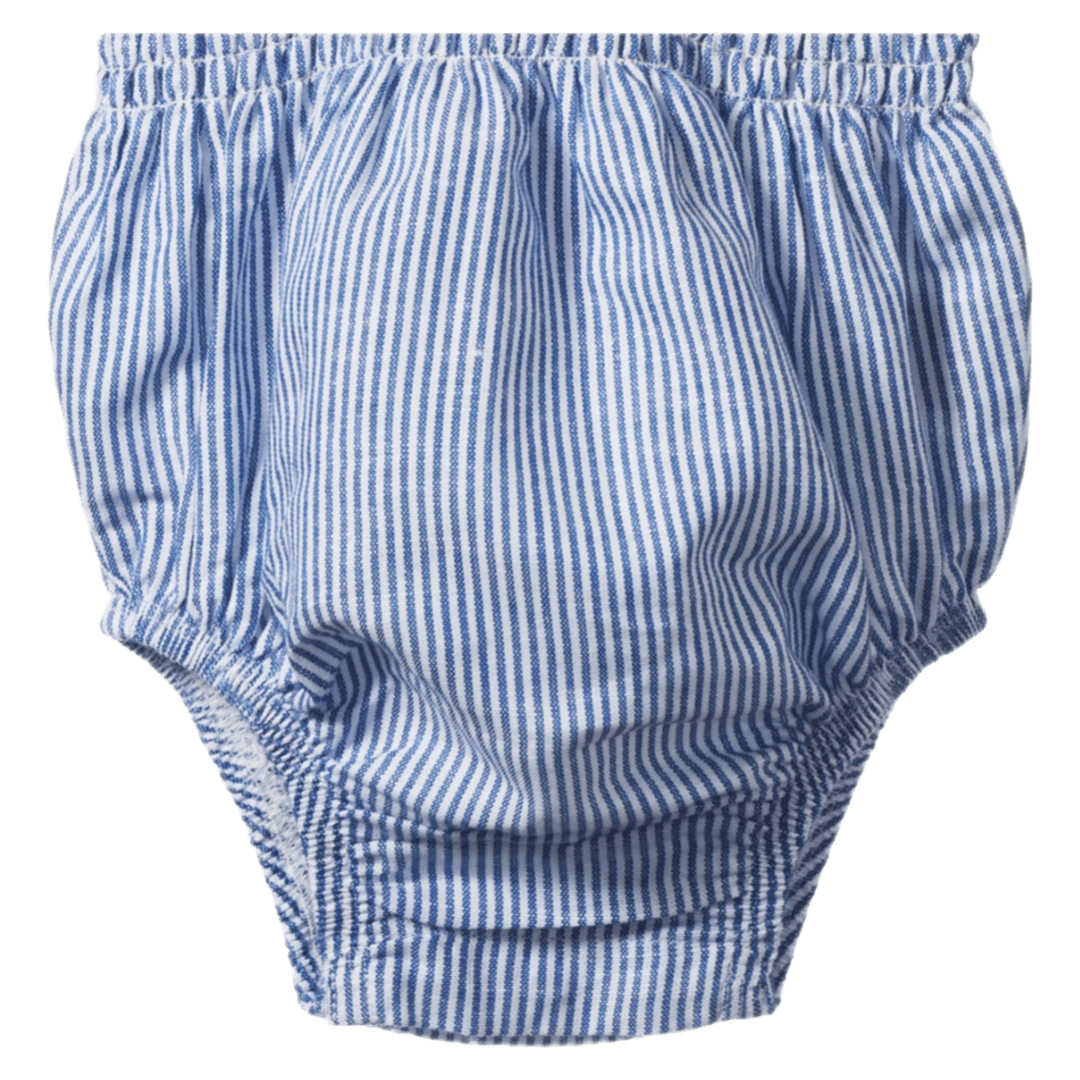 Nature Baby 3-6 Months to 1 Year Gala Suit Linen - Blue Stripe