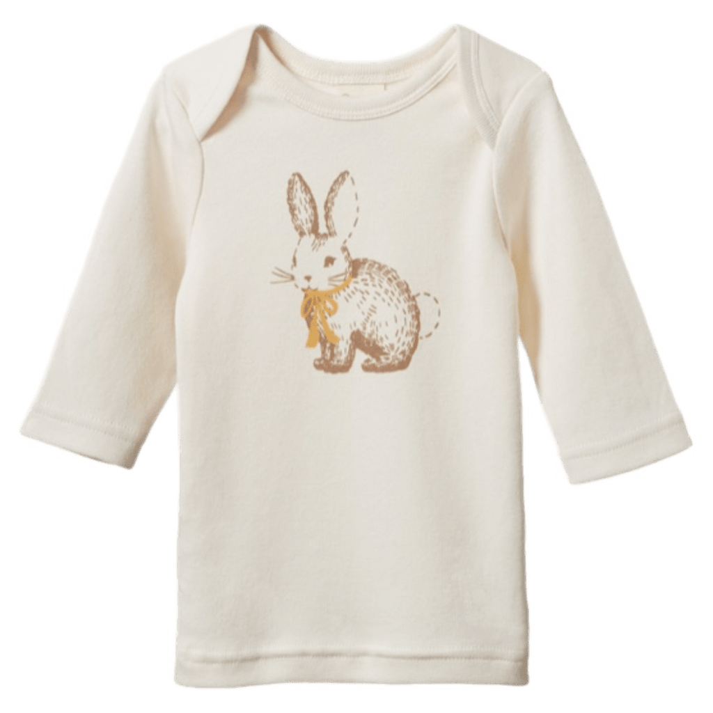 Nature Baby 3-6 Months to 2 Years 3-6M Baby Tee - Rabbitty