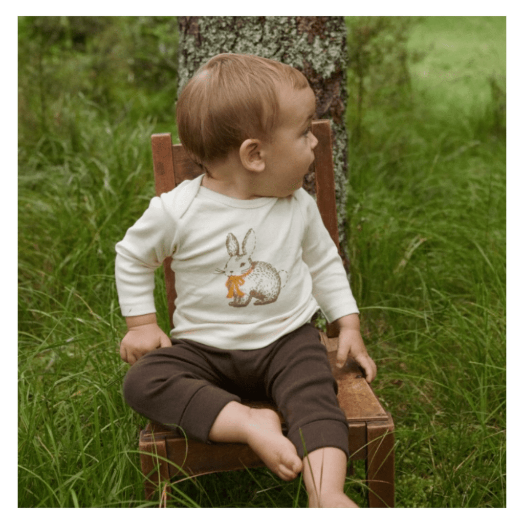 Nature Baby 3-6 Months to 2 Years Baby Tee - Rabbitty