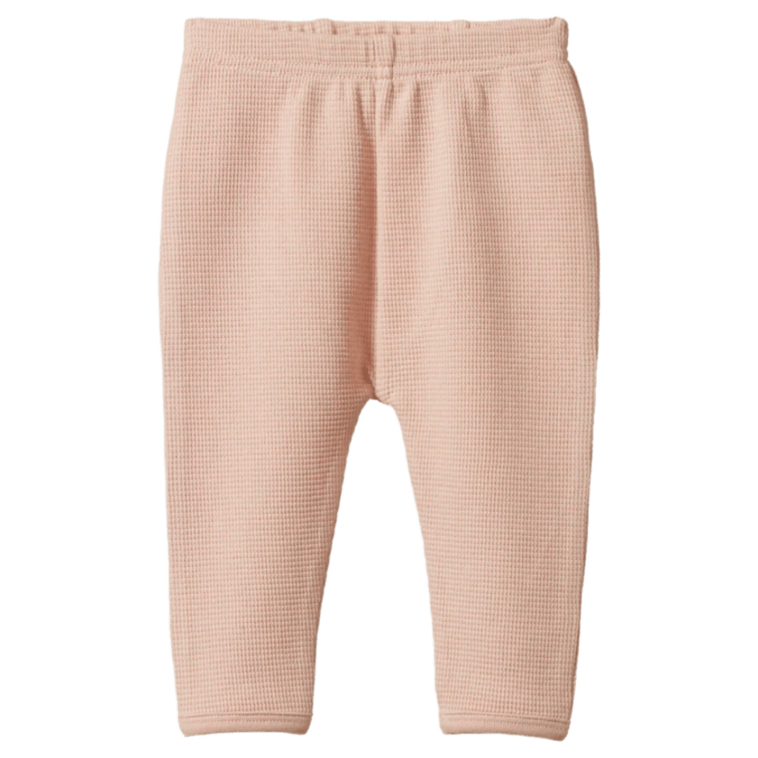 Nature Baby 3-6 Months to 5 Years 3-6M Selby Waffle Pants - Rose Dust
