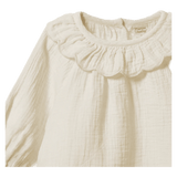 Nature Baby 3-6 Months to 5 Years Ruffle Cameron Blouse - Natural