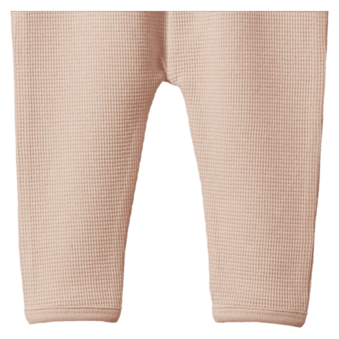 Nature Baby 3-6 Months to 5 Years Selby Waffle Pants - Rose Dust