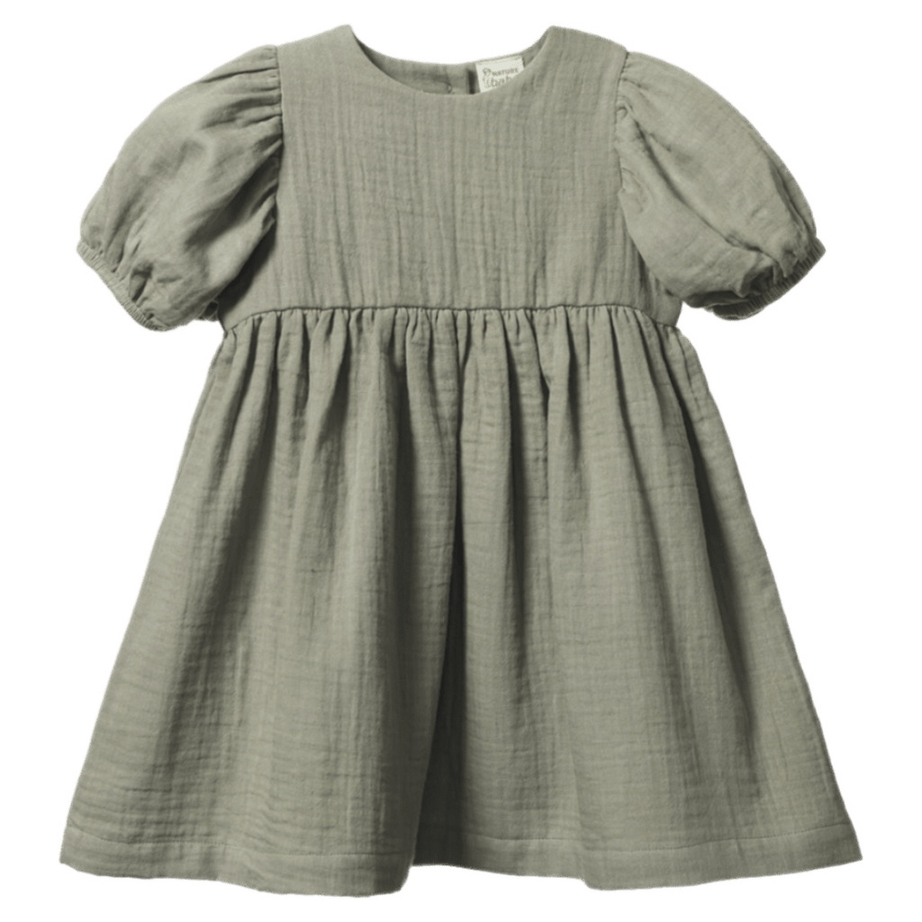 Nature Baby 6-12 Months to 5 Years 6-12M Albertine Dress - Brook