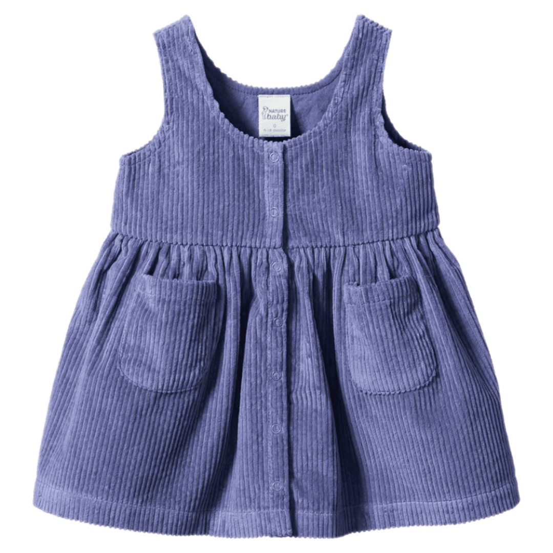 Nature Baby 6-12 Months to 5 Years 6-12M Amelia Pinafore - Heron
