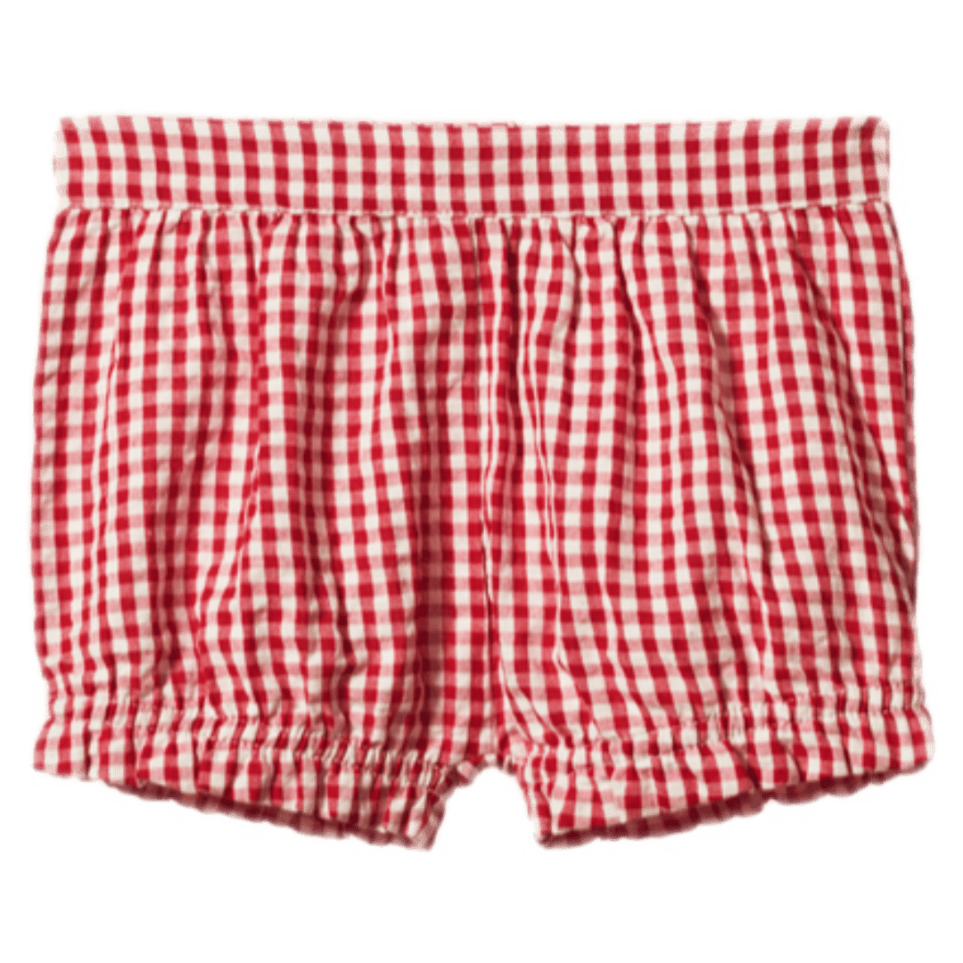 Nature Baby 6-12 Months to 5 Years 6-12M Betty Shorts - Red Check