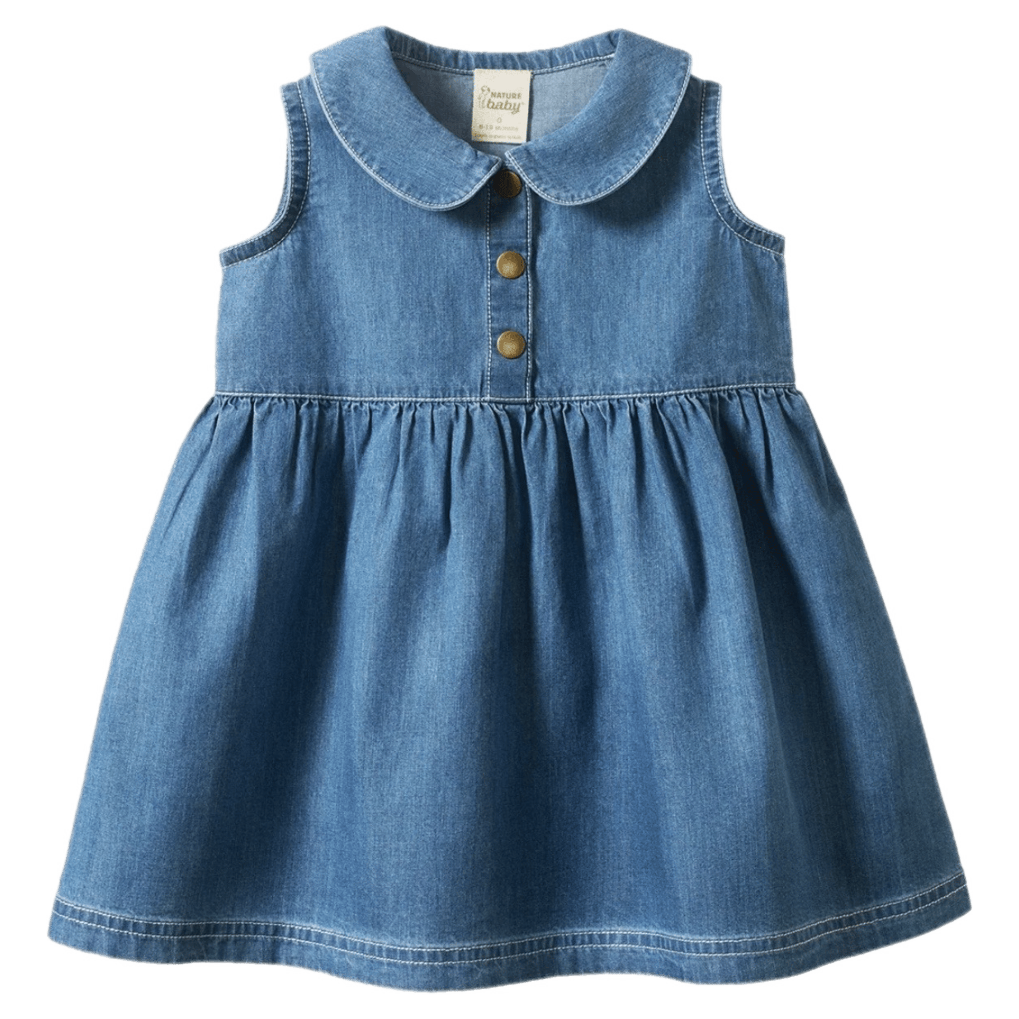 Nature Baby 6-12 Months to 5 Years 6-12M Birdy Dress - Sky
