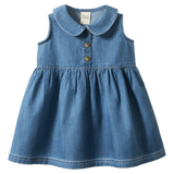 Nature Baby 6-12 Months to 5 Years 6-12M Birdy Dress - Sky