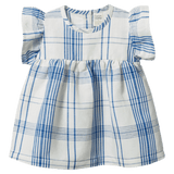 Nature Baby 6-12 Months to 5 Years 6-12M Bonnie Dress Linen - Clyde Check