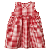 Nature Baby 6-12 Months to 5 Years 6-12M Dorothy Dress - Red Gingham