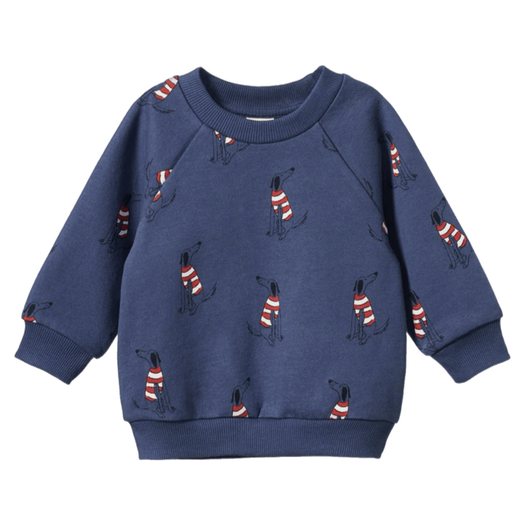 Nature Baby 6-12 Months to 5 Years 6-12M Emerson Sweater - Best Friend Indigo
