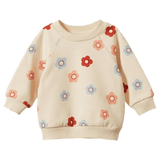 Nature Baby 6-12 Months to 5 Years 6-12M Emerson Sweater - Flora Stamp