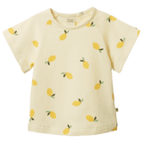 Nature Baby 6-12 Months to 5 Years 6-12M Juniper Tee - Lemon Cream