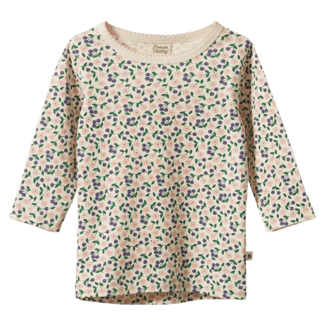 Nature Baby 6-12 Months to 5 Years 6-12M Long Sleeve Cloud Tee - Briarwood