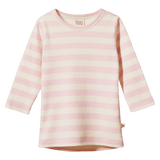 Nature Baby 6-12 Months to 5 Years 6-12M Long Sleeve Cloud Tee - Candy Stripe