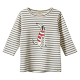 Nature Baby 6-12 Months to 5 Years 6-12M Long Sleeve River Tee - Best Friend Stripe