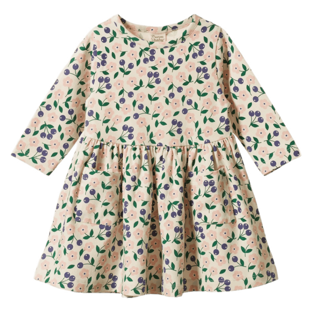 Nature Baby 6-12 Months to 5 Years 6-12M Long Sleeve Twirl Dress - Grand Briarwood