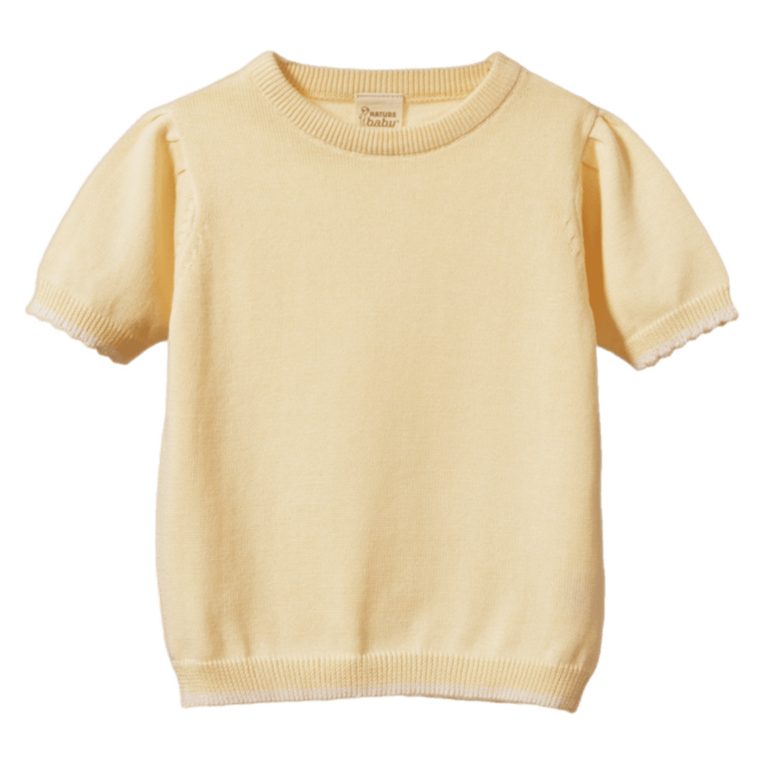 Nature Baby 6-12 Months to 5 Years 6-12M Maeve Tee - Lemonade