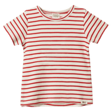 Nature Baby 6-12 Months to 5 Years 6-12M River Tee - Red Sailor Stripe