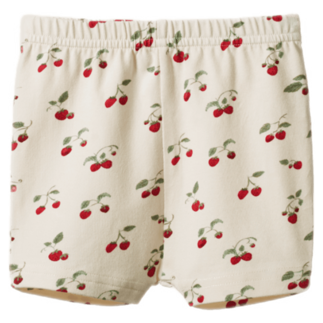 Nature Baby 6-12 Months to 5 Years 6-12M Selby Shorts - Strawberry Blush