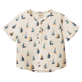 Nature Baby 6-12 Months to 5 Years 6-12M Short Sleeve Caravan Shirt Muslin - Regatta