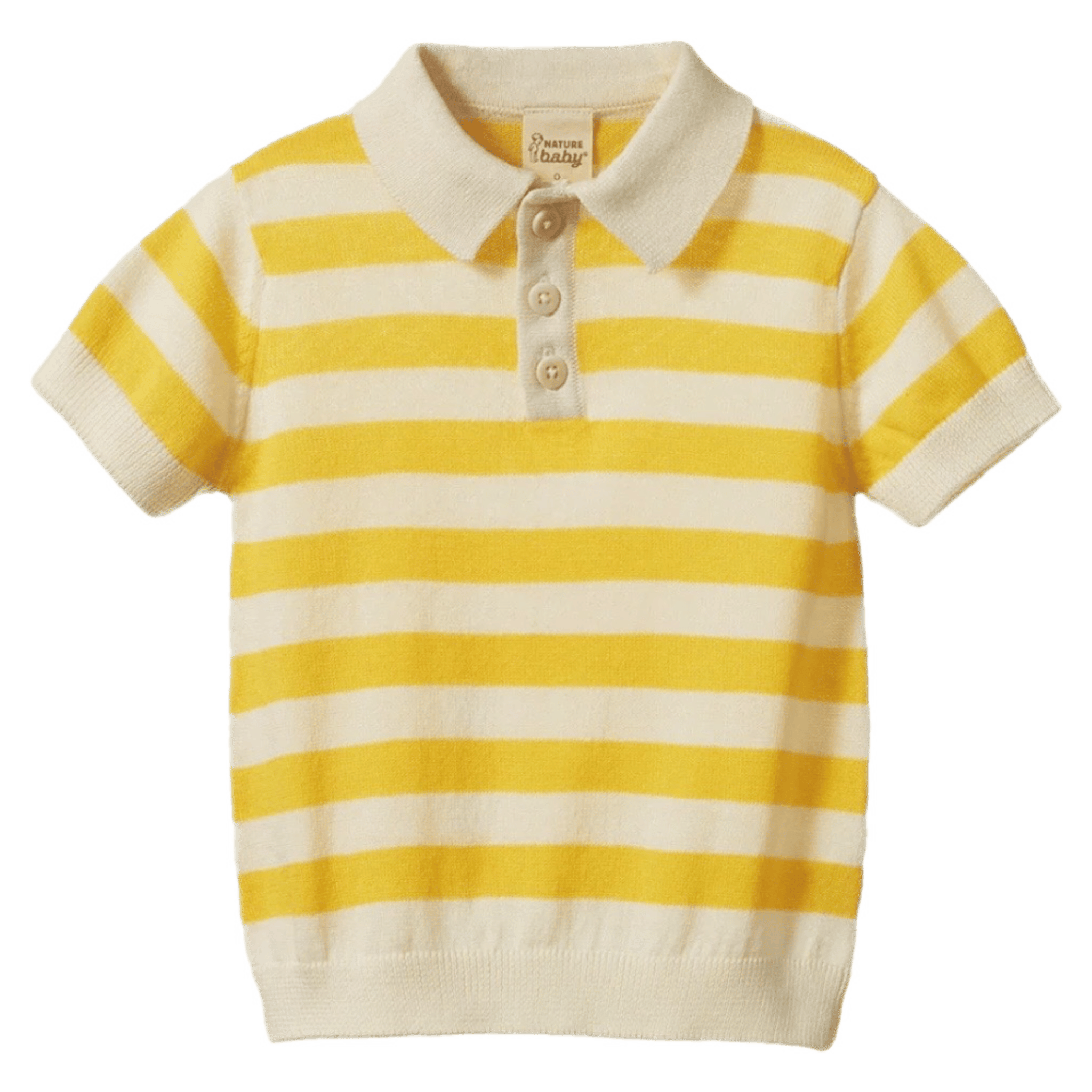 Nature Baby 6-12 Months to 5 Years 6-12M Stevie Polo - Sunny Bold Stripe