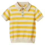 Nature Baby 6-12 Months to 5 Years 6-12M Stevie Polo - Sunny Bold Stripe