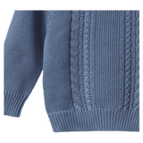 Nature Baby 6-12 Months to 5 Years Billy Jumper - Dusky Blue Cable