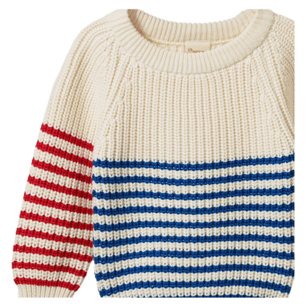 Nature Baby 6-12 Months to 5 Years Billy Jumper - Mariner/Red Sailor Stripe