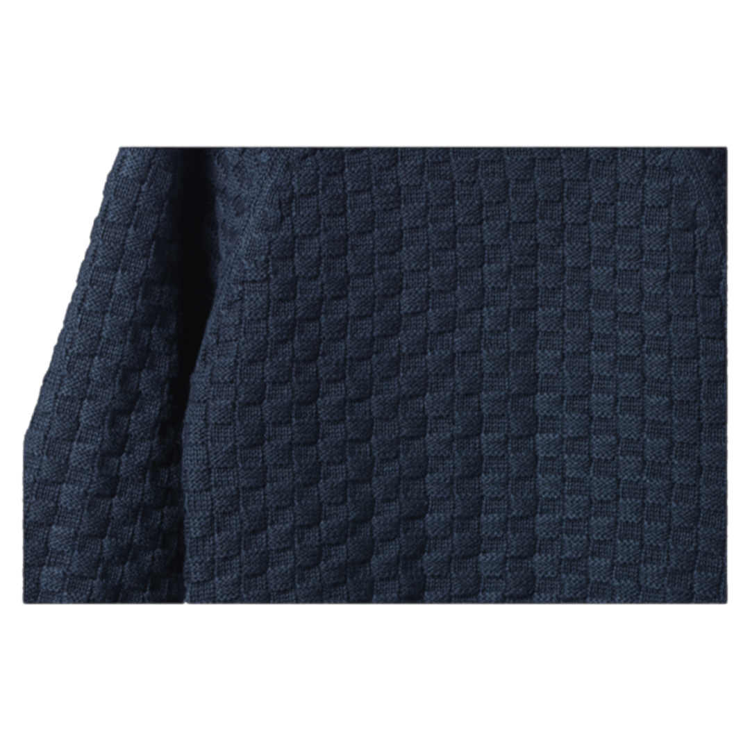 Nature Baby 6-12 Months to 5 Years Billy Jumper - Navy Basket Knit
