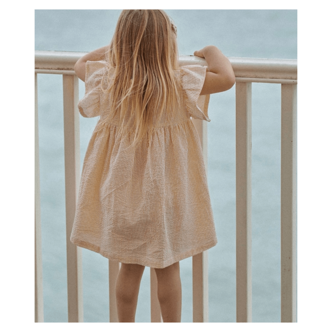Nature Baby 6-12 Months to 5 Years Bonnie Dress - Golden Stripe