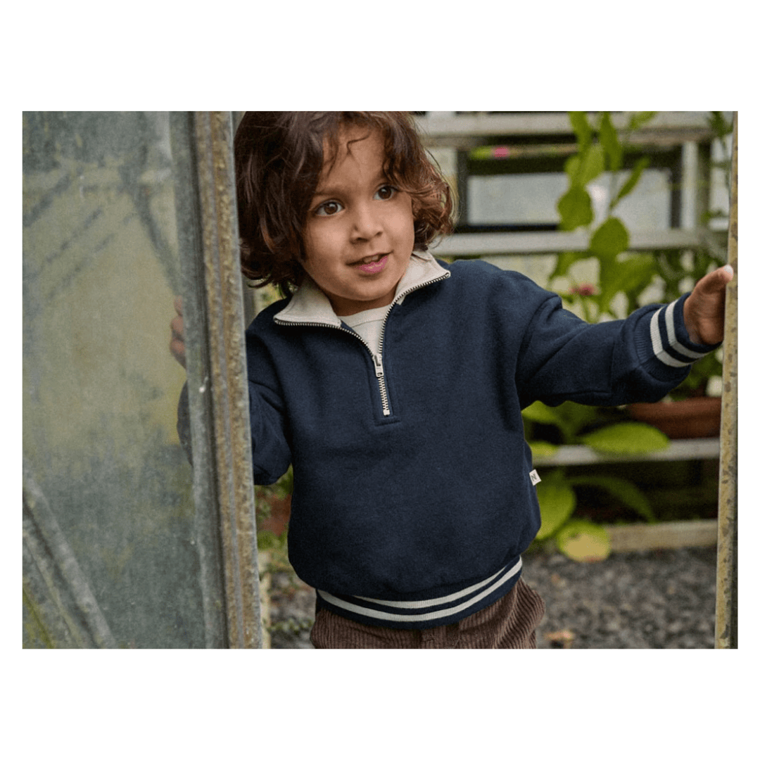 Nature Baby 6-12 Months to 5 Years Camper Sweatshirt - Navy