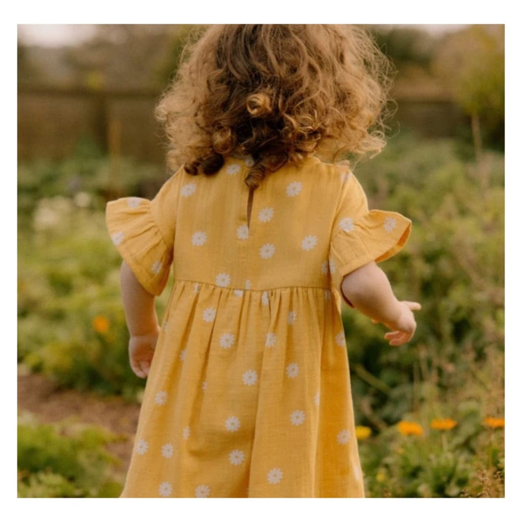 Nature Baby 6-12 Months to 5 Years Clara Dress - Chamomile Sunshine