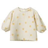 Nature Baby 6-12 Months to 5 Years Elodie Blouse - Chamomile Natural