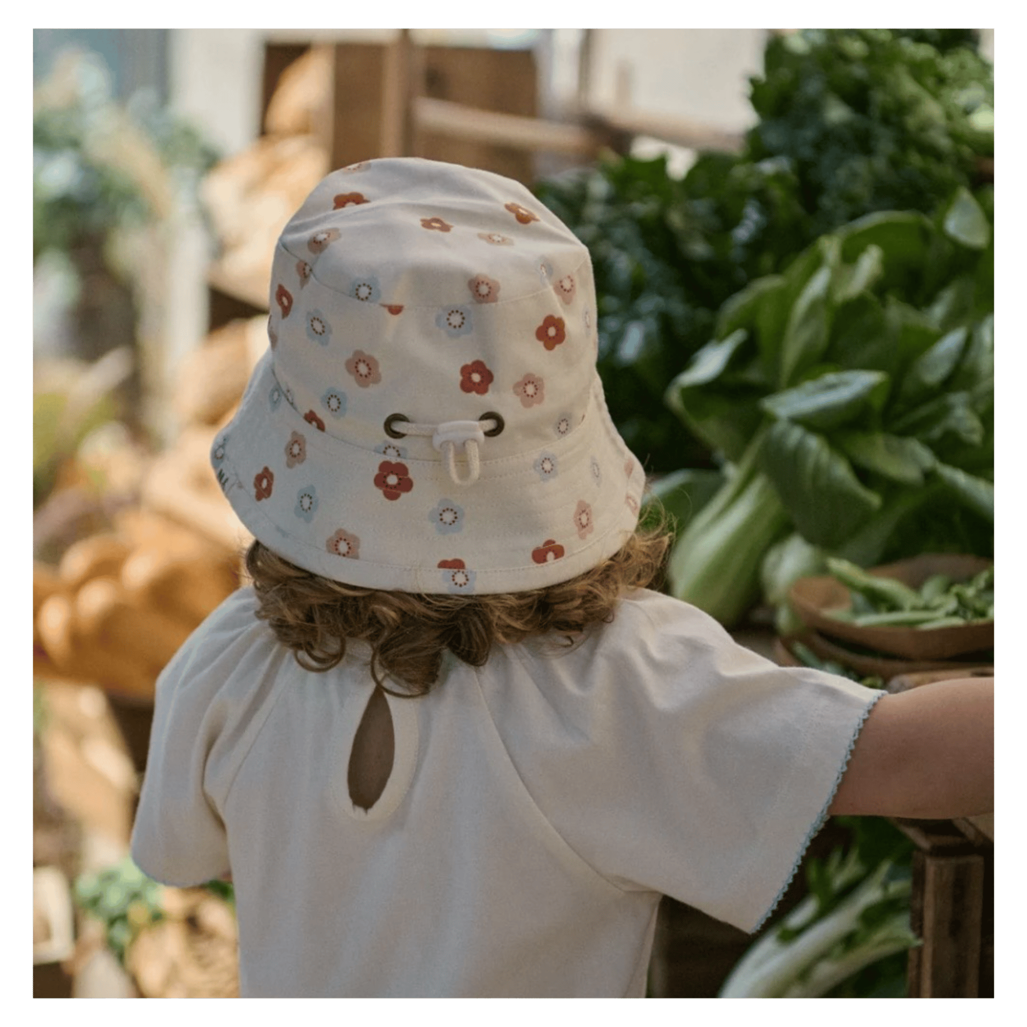 Nature Baby 6-12 Months to 5 Years Faye Tee - Natural with Blue