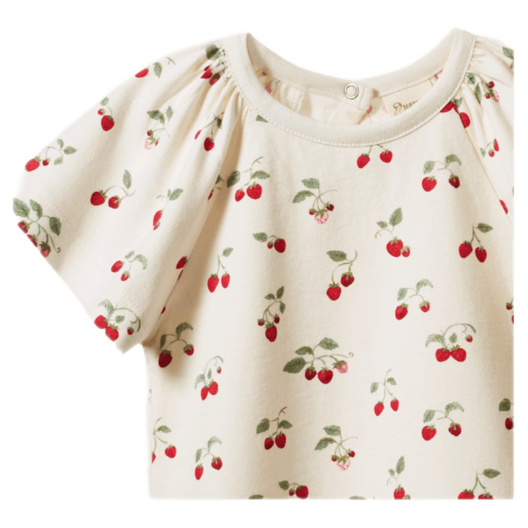 Nature Baby 6-12 Months to 5 Years Faye Tee - Strawberry Blush