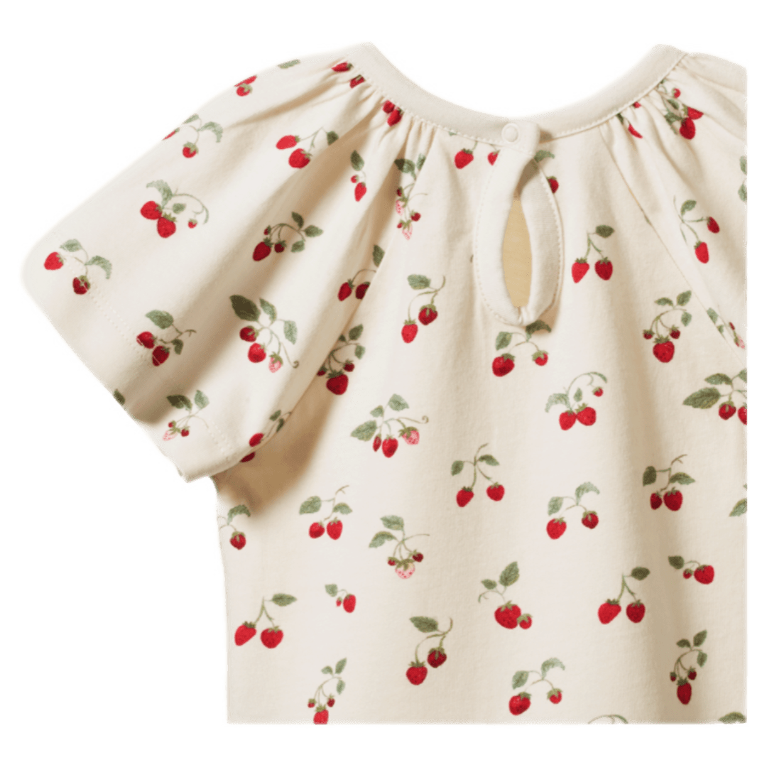 Nature Baby 6-12 Months to 5 Years Faye Tee - Strawberry Blush