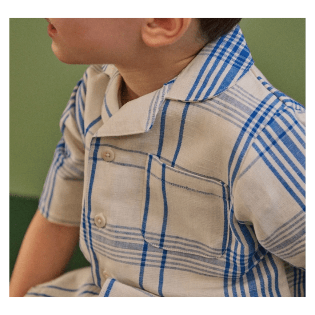 Nature Baby 6-12 Months to 5 Years Guthrie Shirt Linen - Clyde Check