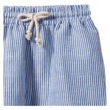 Nature Baby 6-12 Months to 5 Years James Shorts Linen - Blue Stripe