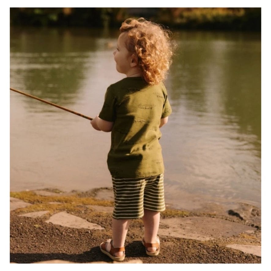 Nature Baby 6-12 Months to 5 Years Jimmy Shorts - Jungle Sailor Stripe