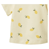 Nature Baby 6-12 Months to 5 Years Juniper Tee - Lemon Cream